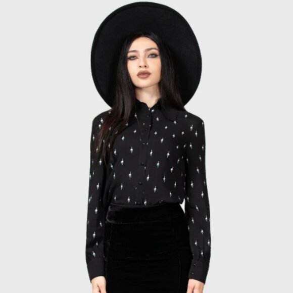 Killstar Tops - Killstar Love is Torture Blouse